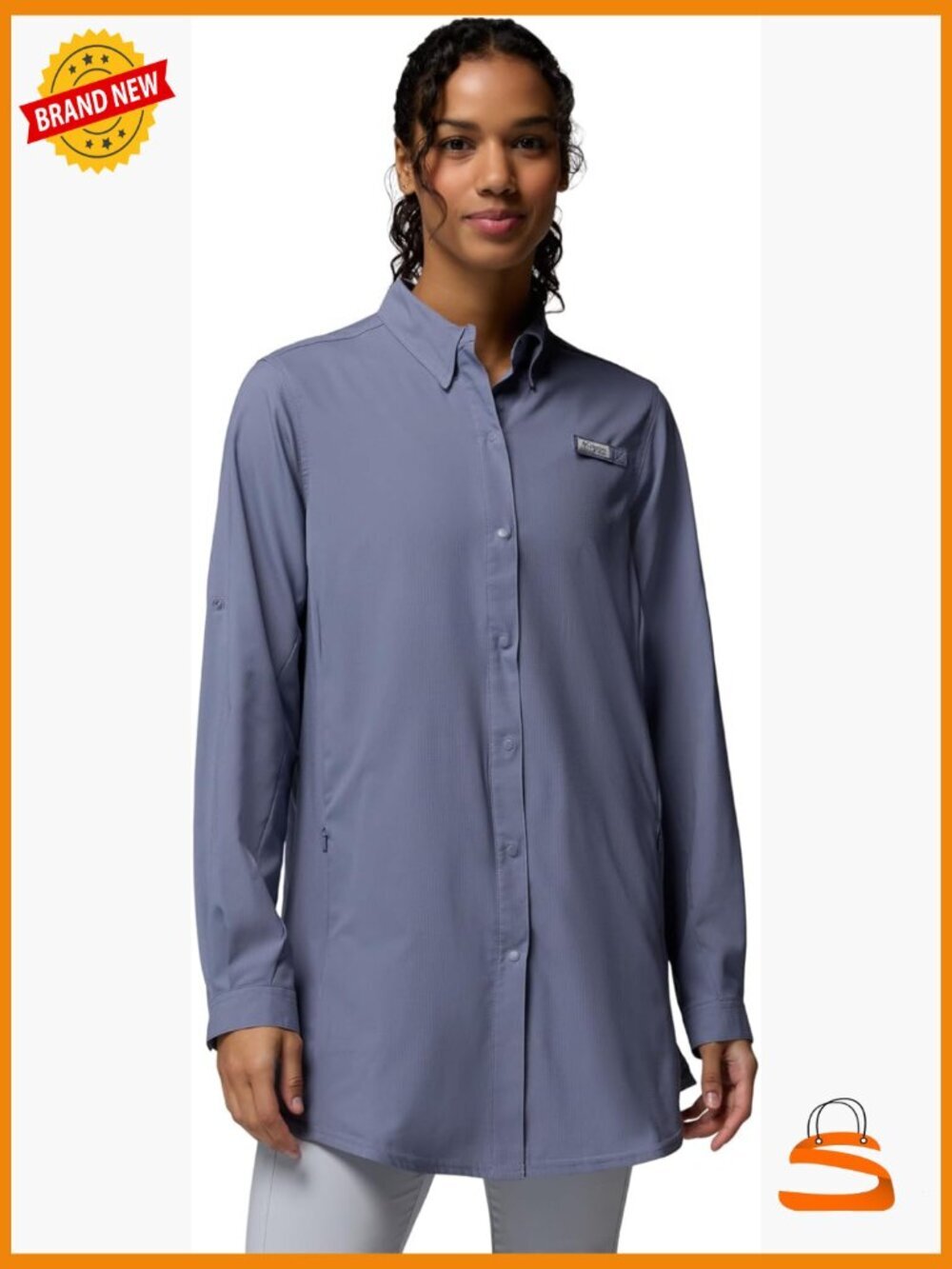 Long Sleeve Tunic UPF Sun Protection Moisture Wicking Rod Holder